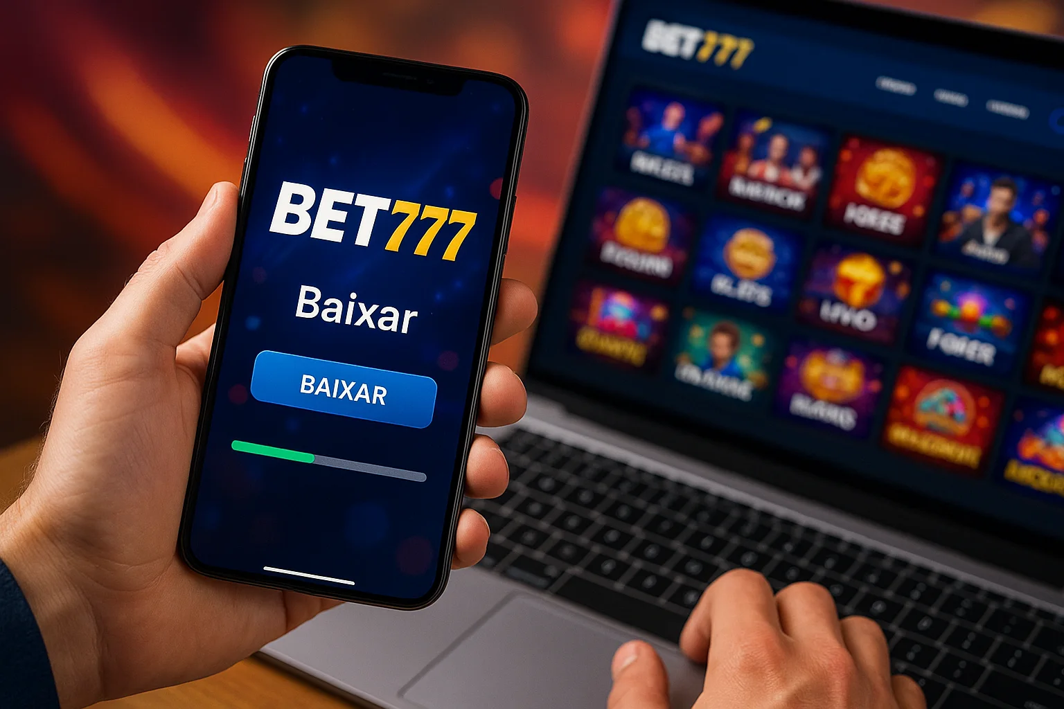 Baixar o BET777 Cassino App