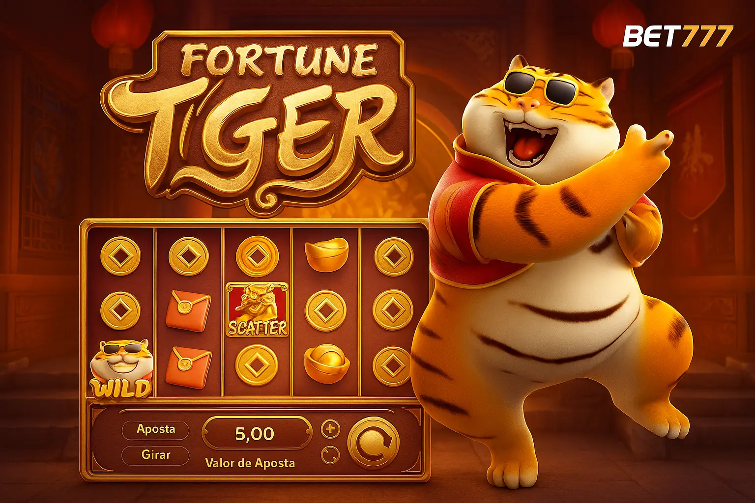 Fortune Tiger é um jogo imperdível no BET777 Casino