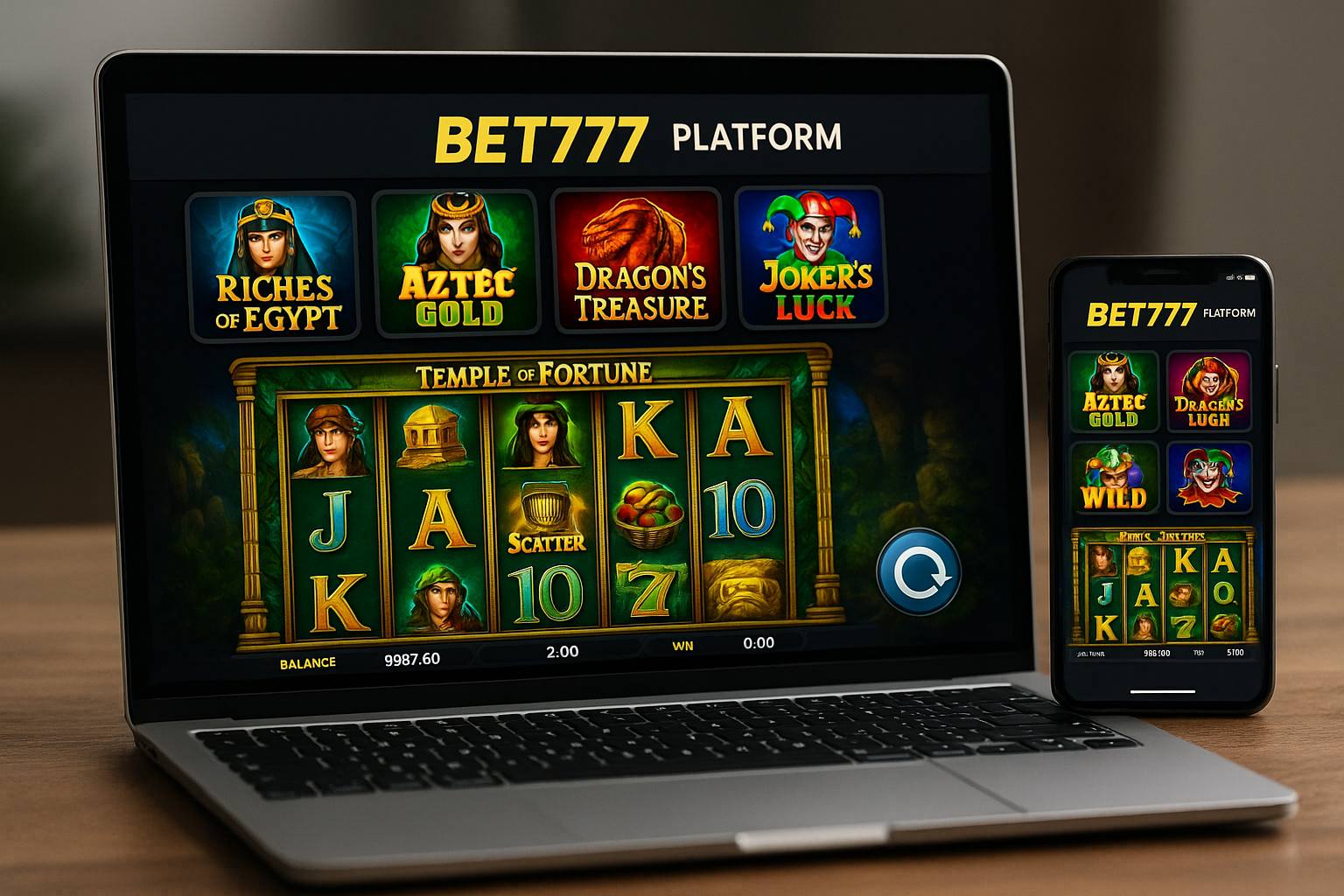 Jogos de Slot no Casino Online BET777